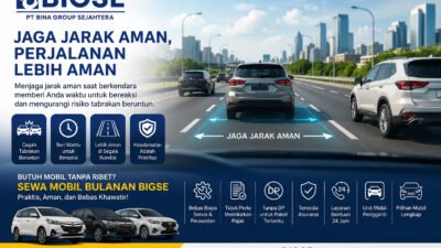 Jangan Sepelekan Jarak Aman Berkendara, Ini Cara Sederhana Mencegah Tabrakan Beruntun