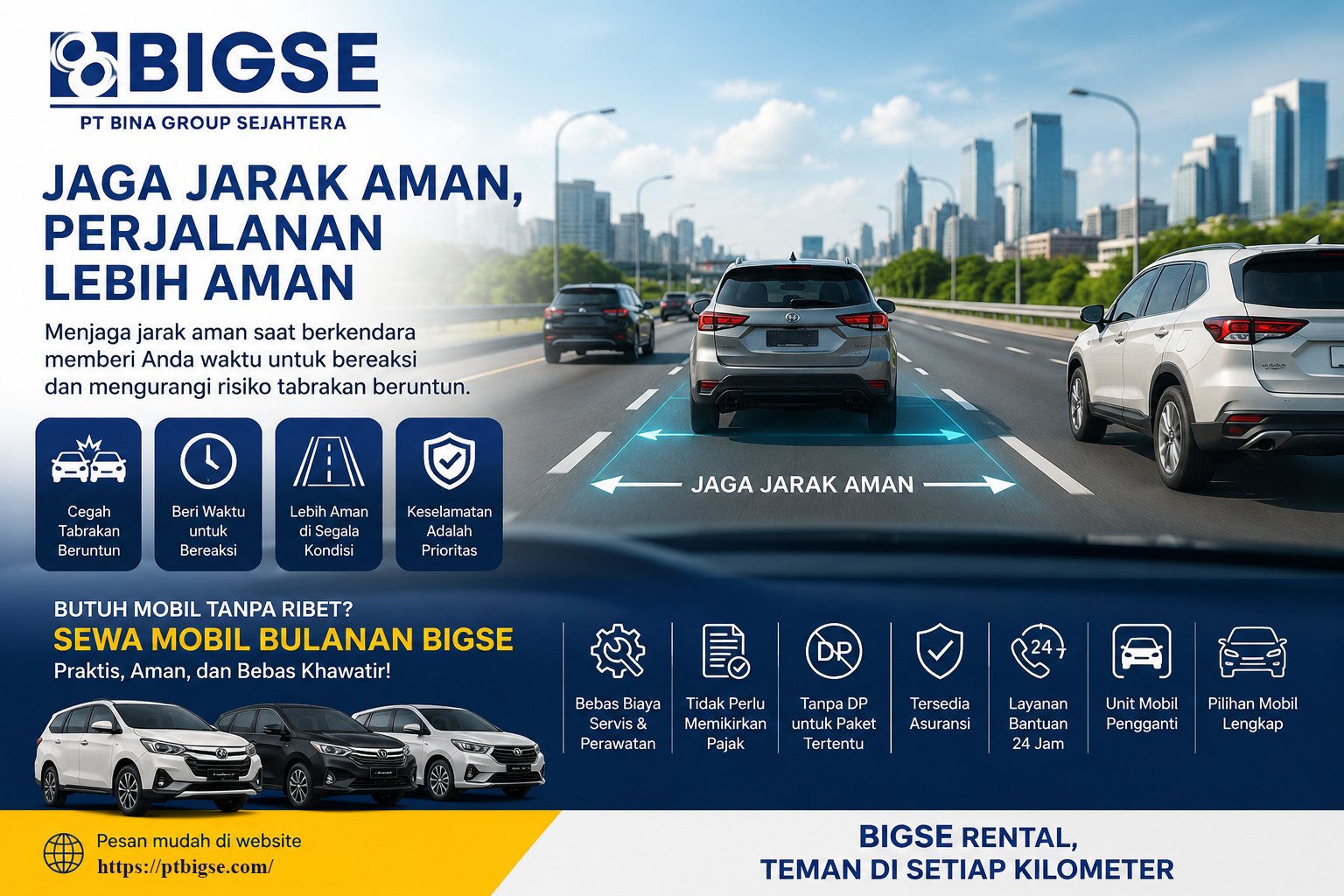Jangan Sepelekan Jarak Aman Berkendara, Ini Cara Sederhana Mencegah Tabrakan Beruntun